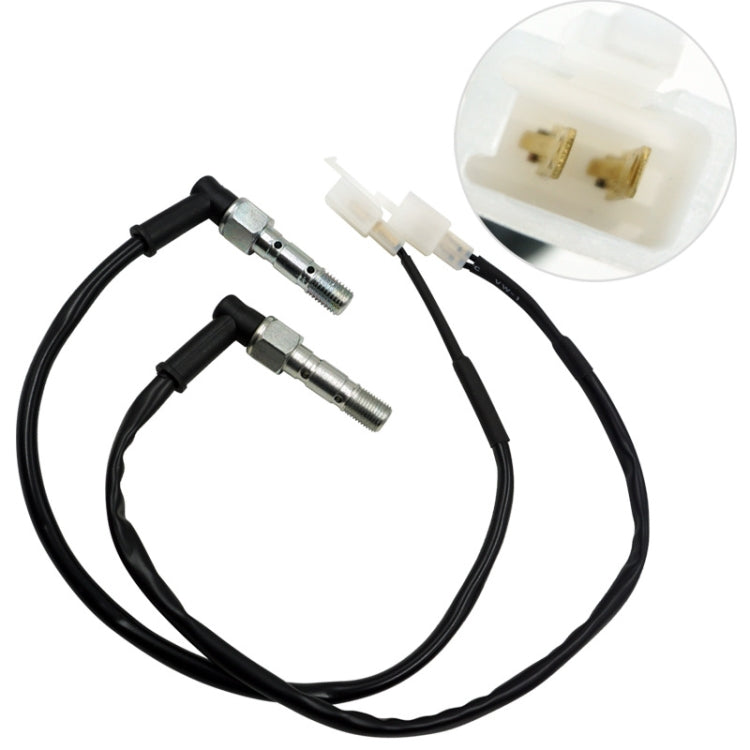 Accessori moto Pastiglia freno a disco Interruttore freno idraulico M10 Interruttore freno idraulico a doppio foro, M10 x 1.25mm, M10 x 1.00mm