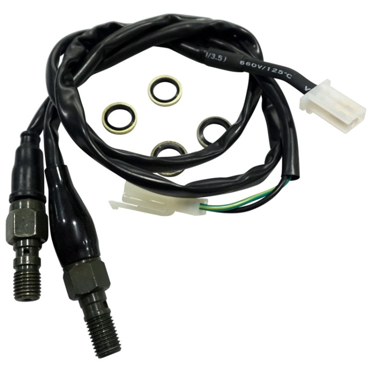 Linea di interruttori idraulici per freni a disco modificati per moto da 2 pezzi, M10 x 1.25mm Square Plug, M10 x 1.25mm Plug