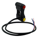 Accessori modificati per auto elettrica per motocicletta Altoparlante multifunzione a tre pulsanti Avvio molto vicino Interruttori della luce, Three Button Switches