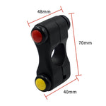 Accessori modificati per auto elettrica per motocicletta Altoparlante multifunzione a tre pulsanti Avvio molto vicino Interruttori della luce, Three Button Switches