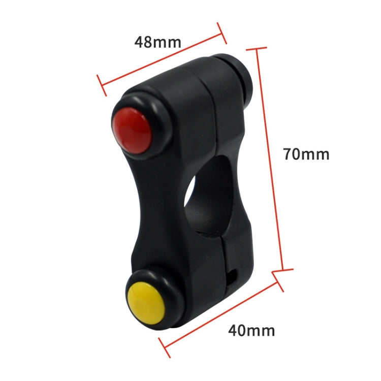 Accessori modificati per auto elettrica per motocicletta Altoparlante multifunzione a tre pulsanti Avvio molto vicino Interruttori della luce, Three Button Switches