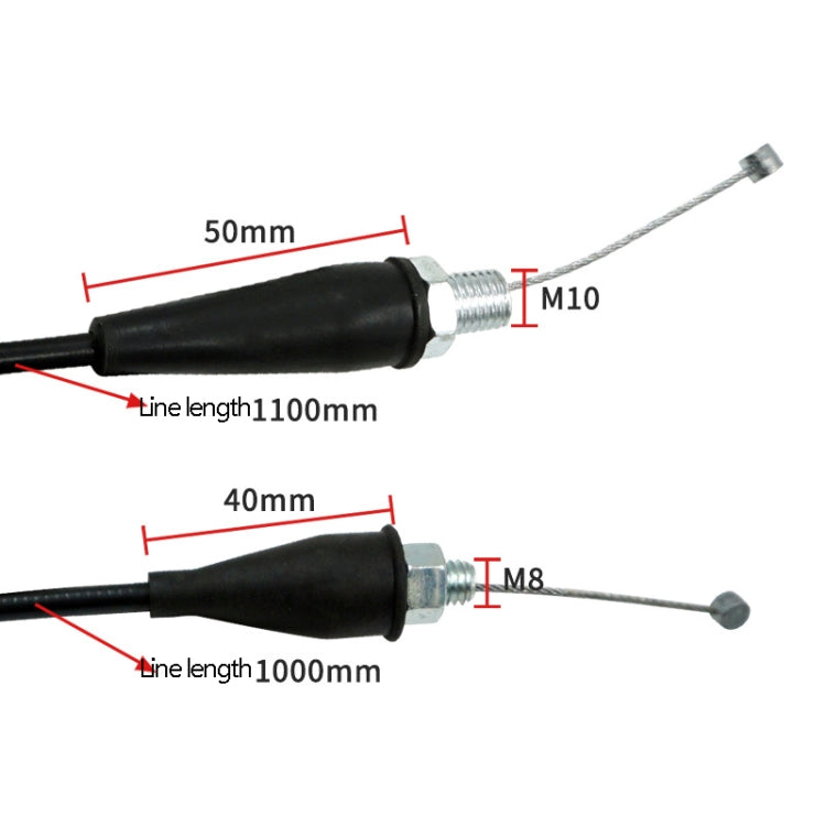 4 accessori per la modifica di veicoli fuoristrada per motociclette, maniglia della linea dell'acceleratore, M8, M10