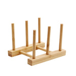 4 pezzi multiuso ciotola portadisco scolapiatti da cucina rack di stoccaggio per stoviglie in bambù, 2 Grid, 4 Grid, 7 Grid, 8 Grid