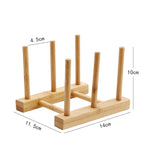 4 pezzi multiuso ciotola portadisco scolapiatti da cucina rack di stoccaggio per stoviglie in bambù, 2 Grid, 4 Grid, 7 Grid, 8 Grid