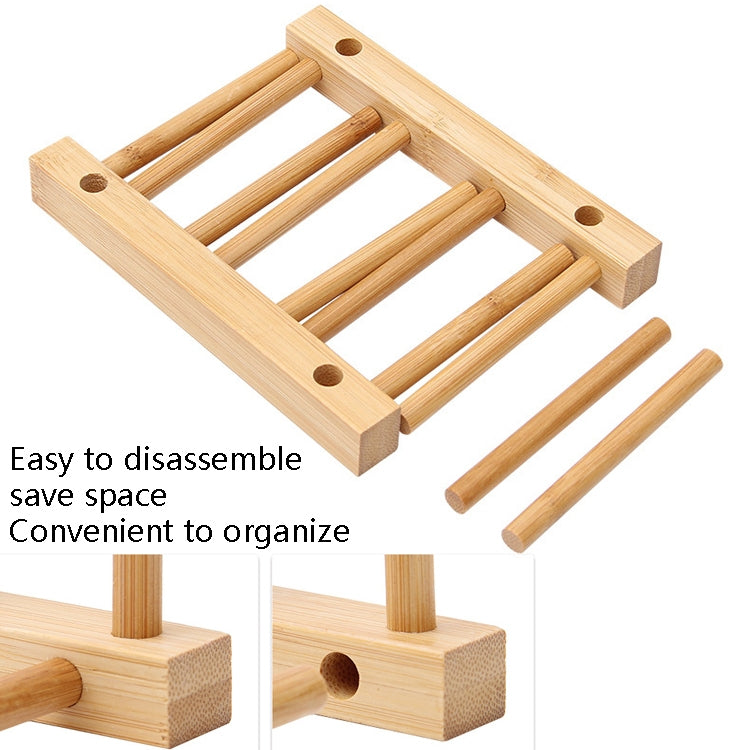 4 pezzi multiuso ciotola portadisco scolapiatti da cucina rack di stoccaggio per stoviglie in bambù, 2 Grid, 4 Grid, 7 Grid, 8 Grid