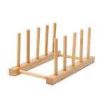 4 pezzi multiuso ciotola portadisco scolapiatti da cucina rack di stoccaggio per stoviglie in bambù, 2 Grid, 4 Grid, 7 Grid, 8 Grid