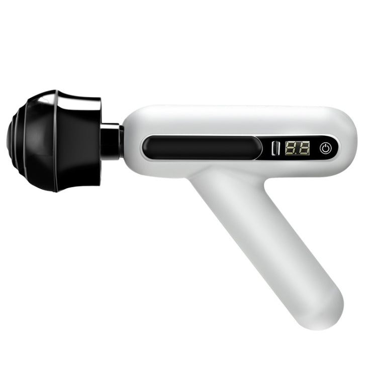 Pistola per massaggio con schermo tattile LCD regolabile a 12 velocità con pistola a fascia elettrica ricaricabile USB mini portatile