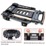 SELORSS BY04 Pieghevole piccola puleggia per auto Tirante in alluminio Carrelli per bagagli Carrelli per viaggi Shopping Spostare merci e acquistare generi alimentari Auto