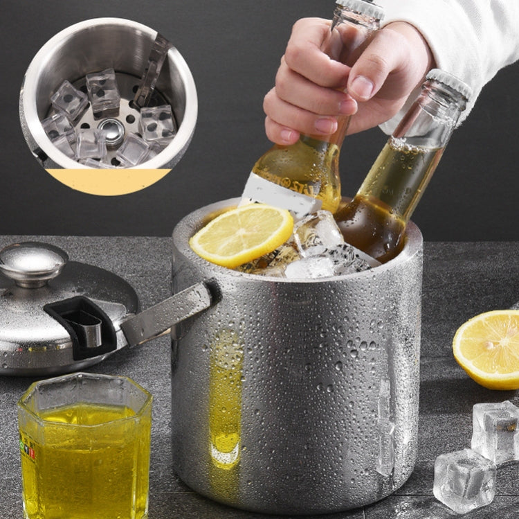 Secchiello per ghiaccio in acciaio inox 304 doppio strato 1,3L