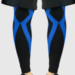 Un paio di ginocchiere sportive HX022, compressione elastica, protezione per cosce e polpacci, basket all'aperto, calcio, equitazione, M (Black / Gray), L  (Black / Gray), XL  (Black / Gray), M (Black / Green), L (Black / Green), XL (Black / Green)    ...