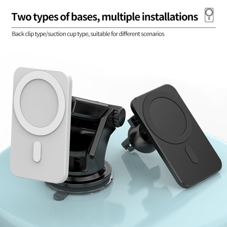 Presa d'aria per auto N16 10W + ventosa Supporto per telefono cellulare con caricabatterie wireless magnetico Magsafe per serie IPhone 12