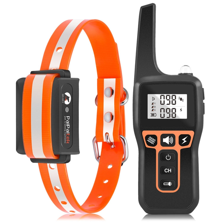 PaiPaitek PD529 Dispositivo di addestramento per cani con controllo remoto Dispositivo antiabbaio per controllo vocale, PD529 (Black), PD529 (Red), PD529 (Orange), PD529 (Yellow)