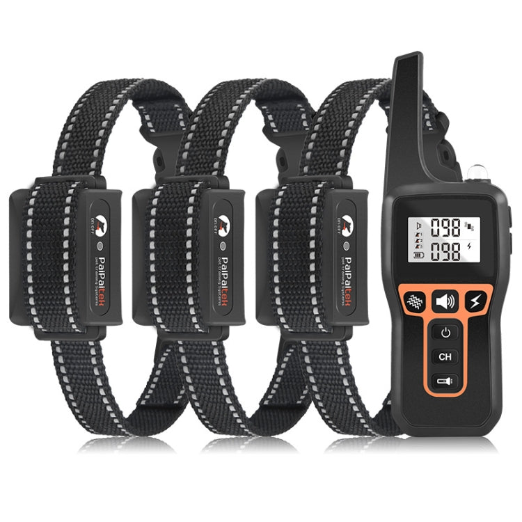 PaiPaitek PD529-3 Dispositivo di addestramento per cani con telecomando Dispositivo di addestramento per cani con collare elettronico Dispositivo di addestramento per cani con controllo vocale, PD529-3