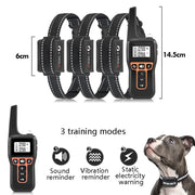 PaiPaitek PD529-3 Dispositivo di addestramento per cani con telecomando Dispositivo di addestramento per cani con collare elettronico Dispositivo di addestramento per cani con controllo vocale, PD529-3