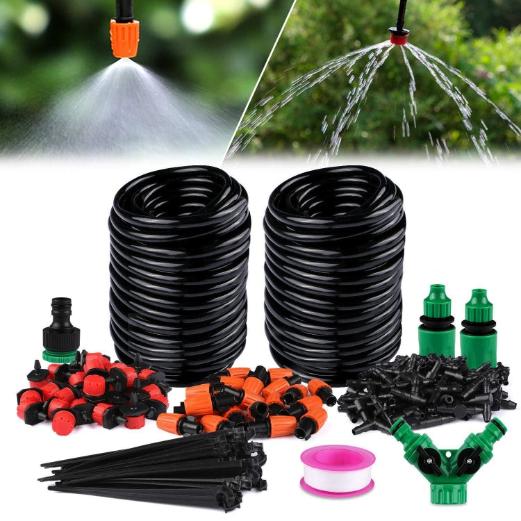 149 in 1 kit di irrigazione a goccia per dispositivo di irrigazione automatico fai-da-te con gocciolatore regolabile da 30 m, 149 In 1