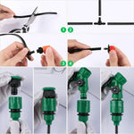 149 in 1 kit di irrigazione a goccia per dispositivo di irrigazione automatico fai-da-te con gocciolatore regolabile da 30 m, 149 In 1