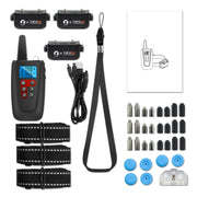 PaiPaitek PD526-3 Dispositivo anti-abbaio Collare per scosse elettriche per cani Addestramento per cani con telecomando Attrezzatura per addestramento di animali domestici, PD526-3
