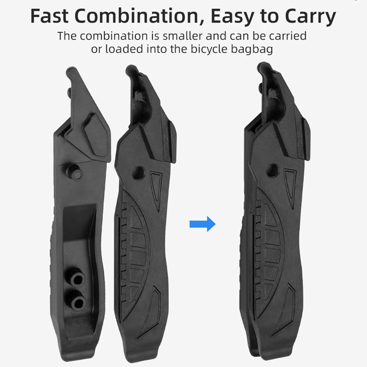 Mini bicicletta portatile asta per pneumatici riparazione multifunzione strumento di riparazione pneumatici per auto strumento a doppio scopo staccabile