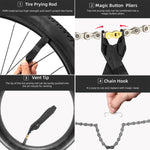 Mini bicicletta portatile asta per pneumatici riparazione multifunzione strumento di riparazione pneumatici per auto strumento a doppio scopo staccabile