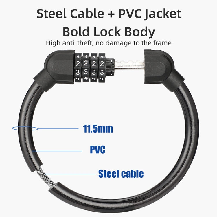 Lucchetti antifurto per esterni da 4 pezzi per bicicletta portatile con quattro password, Anti-Theft Lock(Green), Anti-Theft Lock(Blue), Anti-Theft Lock(Black), Anti-Theft Lock(Orange)
