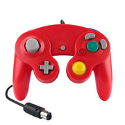 Controller di gioco cablato con controller vibrante a punto singolo da 2 pezzi per Nintendo NGC / Wii, White, Pink, Yellow, Red, Purple, Green, Blue, Black, Silver, Orange