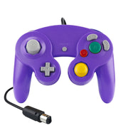 Controller di gioco cablato con controller vibrante a punto singolo da 2 pezzi per Nintendo NGC / Wii, White, Pink, Yellow, Red, Purple, Green, Blue, Black, Silver, Orange