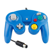 Controller di gioco cablato con controller vibrante a punto singolo da 2 pezzi per Nintendo NGC / Wii, White, Pink, Yellow, Red, Purple, Green, Blue, Black, Silver, Orange