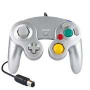 Controller di gioco cablato con controller vibrante a punto singolo da 2 pezzi per Nintendo NGC / Wii, White, Pink, Yellow, Red, Purple, Green, Blue, Black, Silver, Orange