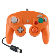 Controller di gioco cablato con controller vibrante a punto singolo da 2 pezzi per Nintendo NGC / Wii, White, Pink, Yellow, Red, Purple, Green, Blue, Black, Silver, Orange