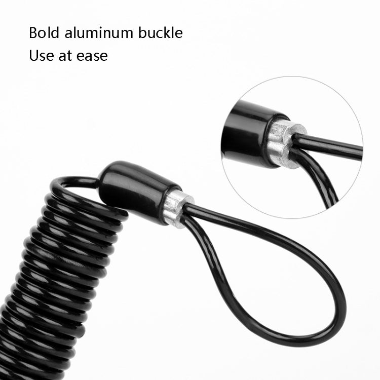 5 pezzi corda per promemoria portatile per bicicletta corda per casco da moto antifurto corda a molla da viaggio