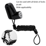 5 pezzi corda per promemoria portatile per bicicletta corda per casco da moto antifurto corda a molla da viaggio