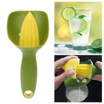 4 utensili da cucina per spremiagrumi manuale, frutta e limone, Green, Dark Grey