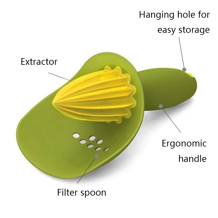 4 utensili da cucina per spremiagrumi manuale, frutta e limone, Green, Dark Grey