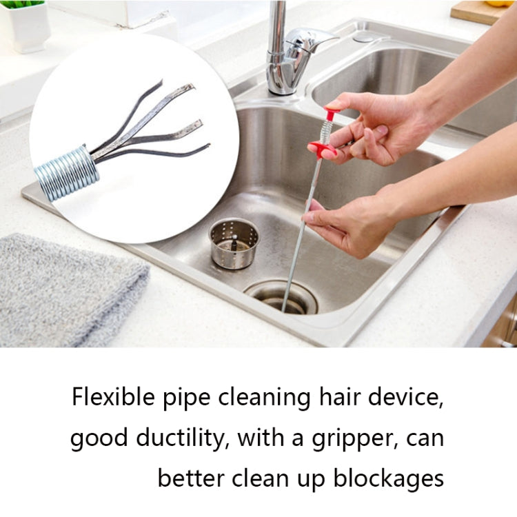 Kit draga per lavandino antiblocco per WC fognario con gancio per dragare per tubi da cucina, Stile:, 6 PCS/Set-1M, 6 PCS/Set-1.5M, 6 PCS/Set-3, 6 PCS/Set-4