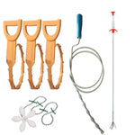 Kit draga per lavandino antiblocco per WC fognario con gancio per dragare per tubi da cucina, Stile:, 6 PCS/Set-1M, 6 PCS/Set-1.5M, 6 PCS/Set-3, 6 PCS/Set-4