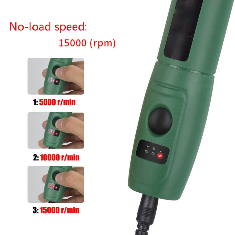 Mini penna per incisione elettrica, set di utensili per smerigliatrice elettrica per taglio e lucidatura, spina americana, US Plug(Red), US Plug(Grey), US Plug(Green)