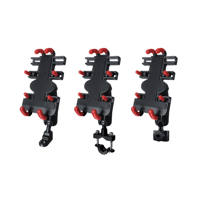 Staffa per telefono cellulare con navigazione in metallo per moto, Stile:, Rearview Mirror Installation (Anti-theft), Rearview Mirror Installation (Hand Twist), Thin Tube Fixation (Anti-theft), Thin Tube Fixation (Hand Twist)                           ...