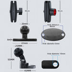 Staffa per telefono cellulare con navigazione in metallo per moto, Stile:, Rearview Mirror Installation (Anti-theft), Rearview Mirror Installation (Hand Twist), Thin Tube Fixation (Anti-theft), Thin Tube Fixation (Hand Twist)                           ...