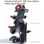 Staffa per telefono cellulare con navigazione in metallo per moto, Stile:, Rearview Mirror Installation (Anti-theft), Rearview Mirror Installation (Hand Twist), Thin Tube Fixation (Anti-theft), Thin Tube Fixation (Hand Twist)                           ...