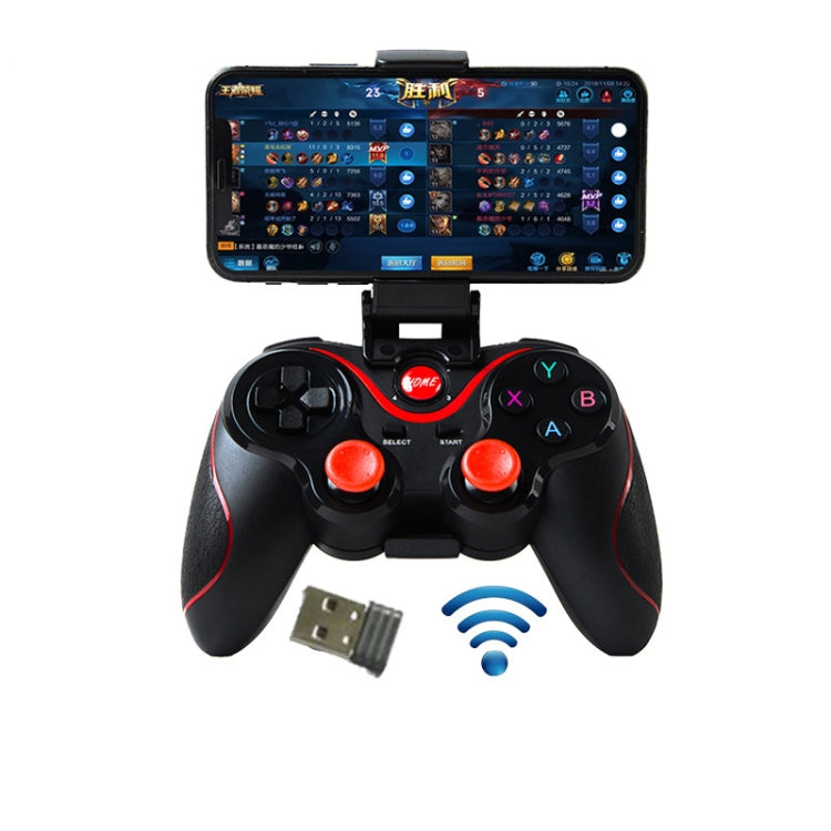 Maniglia per controller di gioco Bluetooth wireless S6 con staffa e ricevitore per Android / IOS / PC, S6 With Bracket & Receiver