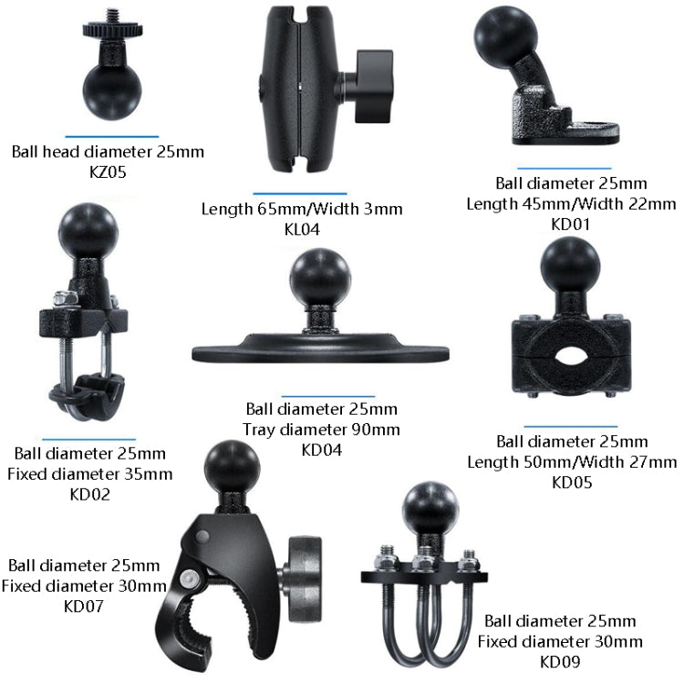 Supporto per fotocamera con staffa per registratore di guida motociclistica, stile:, KZ05 + KL04 + KD05, KZ05 + KL04 + KD02, KZ05 + KL04 + KD01, KZ05 + KL04 + KD09, KZ05 + KL04 + KD04, KZ05 + KL04 + KD07