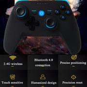 Maniglia per controller di gioco wireless CX-X1 2,4 GHz + Bluetooth 4.0 per Android / iOS / PC / PS3, Single Handle (Black), Handle + Bracket (Black), Handle + Bracket + Receiver (Black), Single Handle (Blue), Handle + Bracket (Blue)                   ...