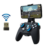 Maniglia per controller di gioco wireless CX-X1 2,4 GHz + Bluetooth 4.0 per Android / iOS / PC / PS3, Single Handle (Black), Handle + Bracket (Black), Handle + Bracket + Receiver (Black), Single Handle (Blue), Handle + Bracket (Blue)                   ...