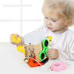 Montessori Montessori Occupato Bordo Puzzle Giocattolo di Sblocco Giocattolo per L'Educazione Precoce, Stile:, Fun Life Green, Music, Animal, Fishing