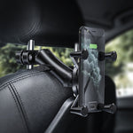 Staffa per poggiatesta per auto, per moto, per retrovisore, per telefono cellulare., 4 Claw Small Back Clips, 4 Claw Large Back Clip, 6 Claw Small Back Clip (engineering plastic), Plate Clamp