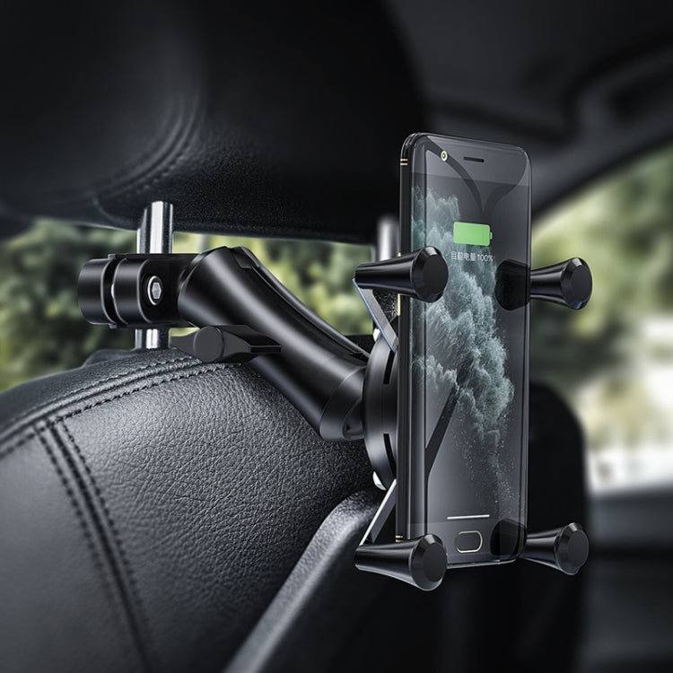 Staffa per poggiatesta per auto, per moto, per retrovisore, per telefono cellulare., 4 Claw Small Back Clips, 4 Claw Large Back Clip, 6 Claw Small Back Clip (engineering plastic), Plate Clamp
