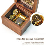Carillon stile cornice Carillon in legno Novità regalo di San Valentino, Stile:, Walnut Gold-Plated Movement, Maple Gold-Plated Movement, Rosewood Gold-Plated Movement, Maple Red-Bronze Movement, Walnut Red-Bronze Movement, Rosewood  Red-Bronze Movement