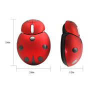 CM0184 Mouse wireless personalizzato Mini Ladybug 3000 DPI a 3 tasti Mouse wireless personalizzato