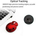 CM0184 Mouse wireless personalizzato Mini Ladybug 3000 DPI a 3 tasti Mouse wireless personalizzato