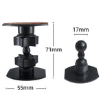 Staffa per fotocamera Mini Gimbal Staffa per telefono cellulare da tavolo Staffa per registratore, Dual Attachment Mount, 1/4 Screw Connector for GoPro, Magnet Paste for Phones
